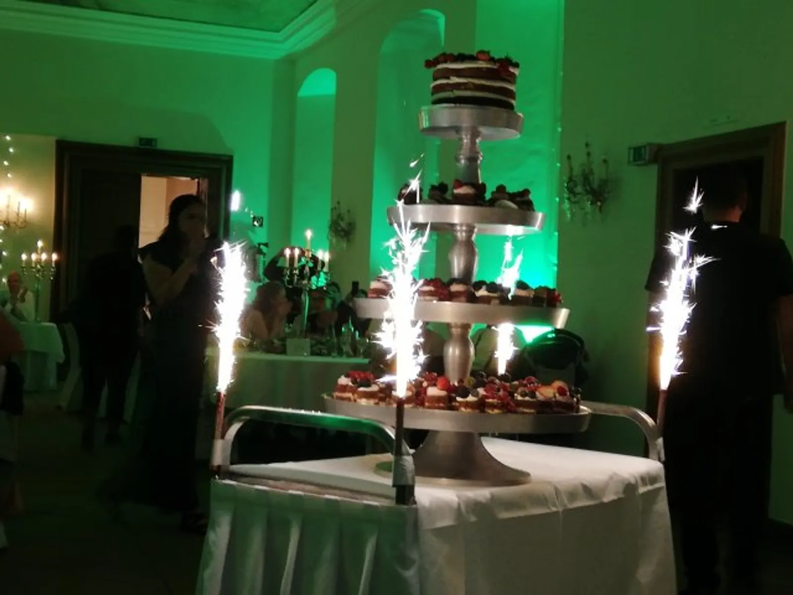 Stimmungsvoller Abend bei einer Hochzeitsfeier